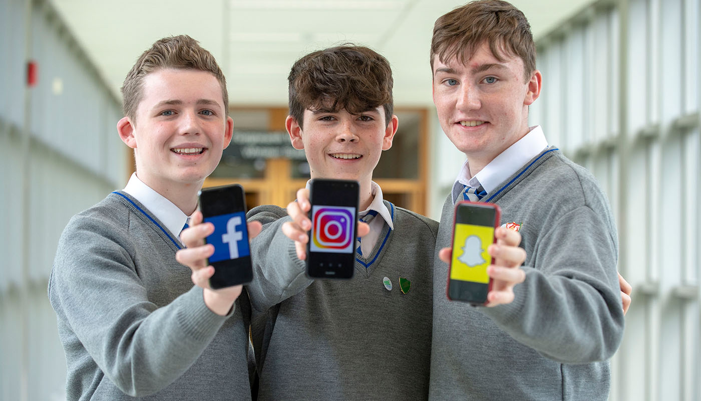 Coláiste Rís students, Jack Morgan, Nathan McKenna and Calvin Magee exhibit at SciFest at DkIT 2018_2.jpg